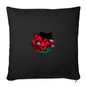 Jordanien - Sofakissenbezug 45 x 45 cm - Schwarz - Vorne