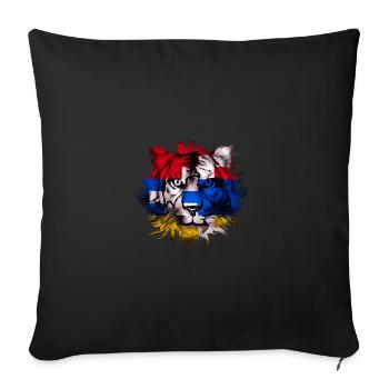 Haut-Karabakh - Housse de coussin décorative 45 x 45 cm - noir - Devant