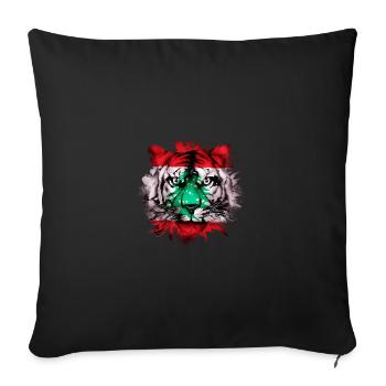 Lebanon - Sofa pillowcase 17,3'' x 17,3'' (45 x 45 cm) - black - Front