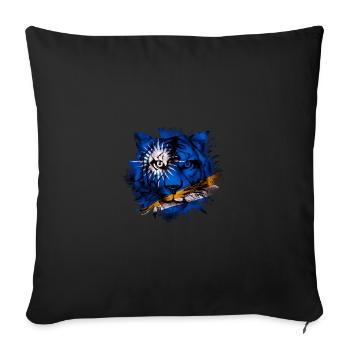 Marshall Islands - Sofa pillowcase 17,3'' x 17,3'' (45 x 45 cm) - black - Front
