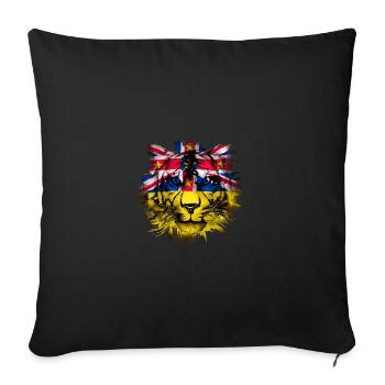 Nioué - Housse de coussin décorative 45 x 45 cm - noir - Devant