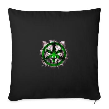 Padanie - Housse de coussin décorative 45 x 45 cm - noir - Devant