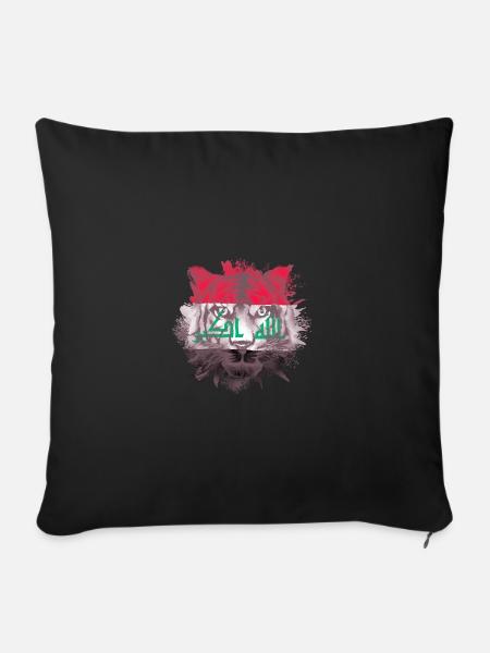 Irak - Sofakissenbezug 45 x 45 cm - Schwarz