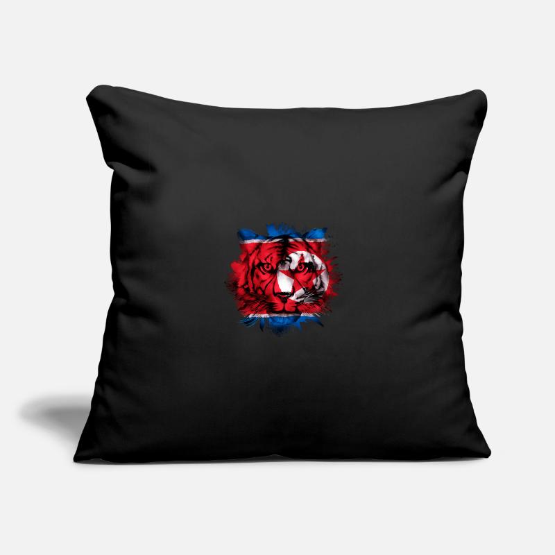 Corée du Nord Housse de coussin décorative 45 x 45 cm