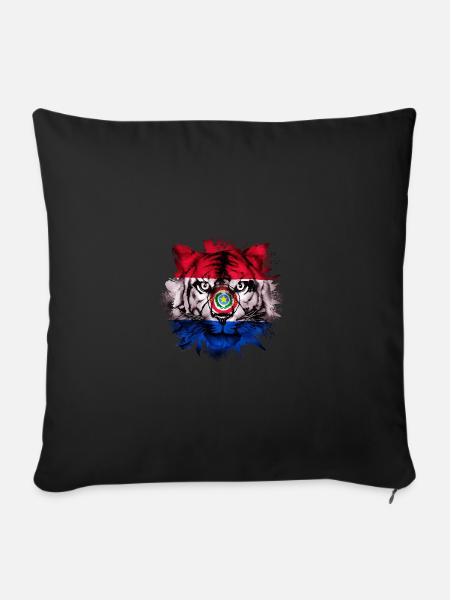 Paraguay - Sofakissenbezug 45 x 45 cm - Schwarz