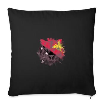 Papouasie-Nouvelle-Guinée - Housse de coussin décorative 45 x 45 cm - noir - Devant