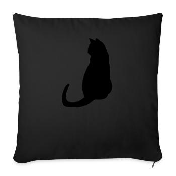 Les chats sont Grand - Housse de coussin décorative 45 x 45 cm - noir - Devant