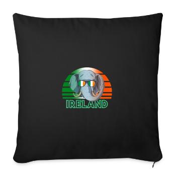 Irlande - Housse de coussin décorative 45 x 45 cm - noir - Devant