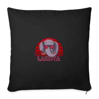 Lakota - Sofa pillowcase 17,3'' x 17,3'' (45 x 45 cm) - black - Front