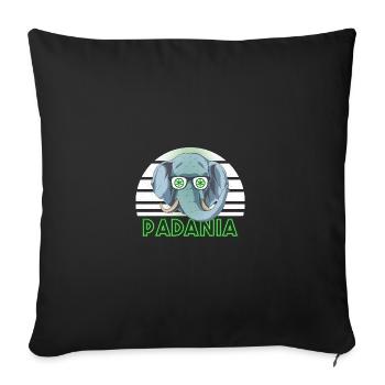 Padanie - Housse de coussin décorative 45 x 45 cm - noir - Devant