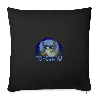 Tokelau - Sofa pillowcase 17,3'' x 17,3'' (45 x 45 cm) - black - Front
