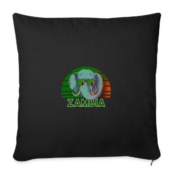 Zambie - Housse de coussin décorative 45 x 45 cm - noir - Devant