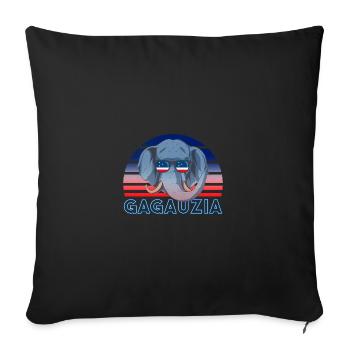 Gagauzia - Sofa pillowcase 17,3'' x 17,3'' (45 x 45 cm) - black - Front