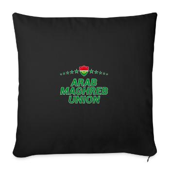 Union du Maghreb arabe - Housse de coussin décorative 45 x 45 cm - noir - Devant