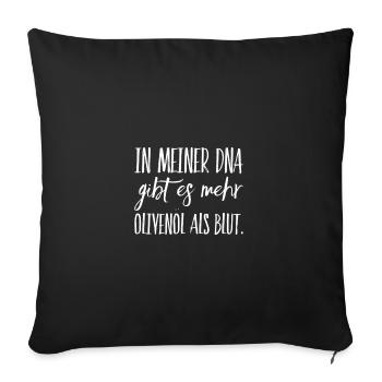 Funny Greek Saying Greece Gift - Sofa pillowcase 17,3'' x 17,3'' (45 x 45 cm) - black - Front