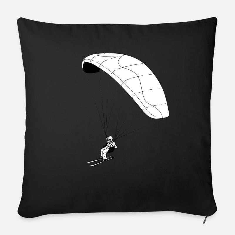 Speedriding Speedflying - Sofa pillowcase 17,3'' x 17,3'' (45 x 45 cm) - black