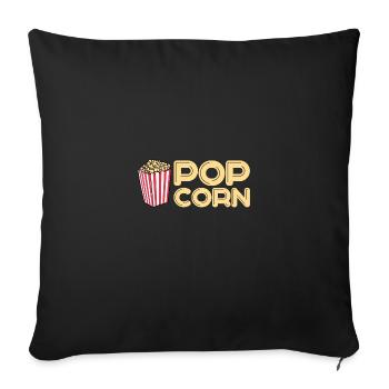 Popcorn - Sofa pillowcase 17,3'' x 17,3'' (45 x 45 cm) - black - Front