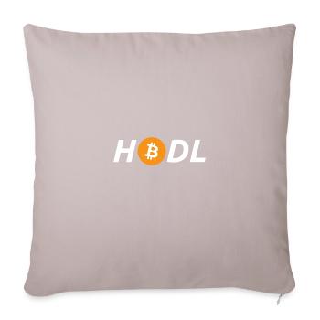 Bitcoin Satoshi Nakamoto Ethereum Crypto - Sofa pillowcase 17,3'' x 17,3'' (45 x 45 cm) - light taupe - Front