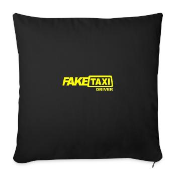 Fake Taxi Driver - Sofa pillowcase 17,3'' x 17,3'' (45 x 45 cm) - black - Front