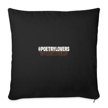 Literatur Geschenke für Poesie- & - Sofakissenbezug 45 x 45 cm - Schwarz - Vorne