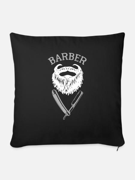 Barber - Sofakissenbezug 45 x 45 cm - Schwarz