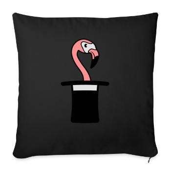 zylinder hut zauberer trick zaubertrick magier mag - Sofakissenbezug 45 x 45 cm - Schwarz - Vorne