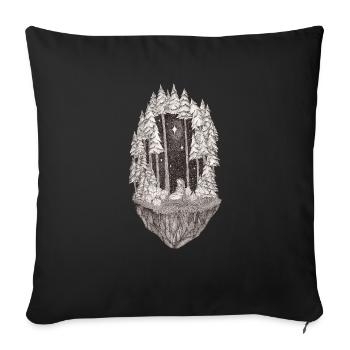 Little Eleven - Sofa pillowcase 17,3'' x 17,3'' (45 x 45 cm) - black - Front