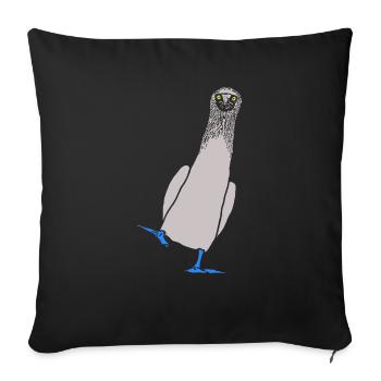 Booby - Sofa pillowcase 17,3'' x 17,3'' (45 x 45 cm) - black - Front