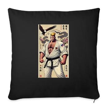 American Karate MASTER - Sofa pillowcase 17,3'' x 17,3'' (45 x 45 cm) - black - Front