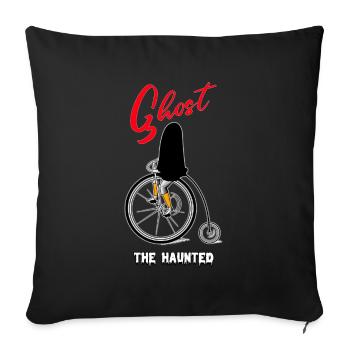 Ghost The Haunted Cool Cartoon - Sofakissenbezug 45 x 45 cm - Schwarz - Vorne