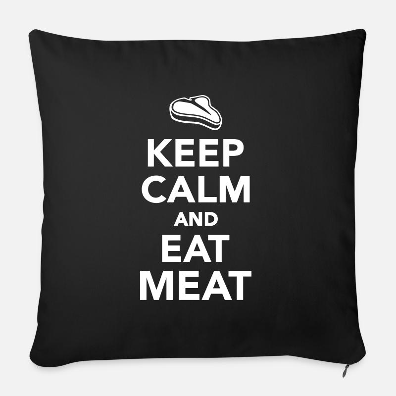 Fleisch - Sofakissenbezug 45 x 45 cm - Schwarz