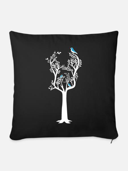 Gitarren Baum / Songwriter Musiker Geschenkidee - Pudebetræk 45 x 45 cm - sort
