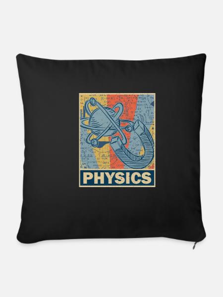 Physik - Sofakissenbezug 45 x 45 cm - Schwarz