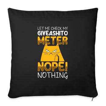 Chats Maîtresse Tigre Animaux de Compagnie - Housse de coussin décorative 45 x 45 cm - noir - Devant