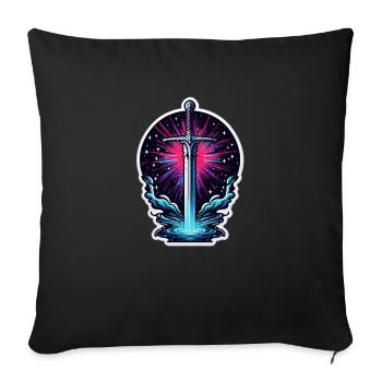 Galaxy Sword - Sofa pillowcase 17,3'' x 17,3'' (45 x 45 cm) - black - Front