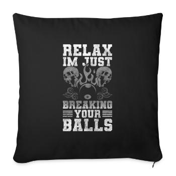 Pool of the Masters - Sofa pillowcase 17,3'' x 17,3'' (45 x 45 cm) - black - Front