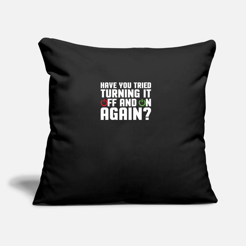 Support Programmer Tech Admin Funny Sayings Housse de coussin décorative 45 x 45 cm