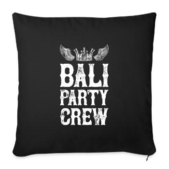 Équipe de vacances de Bali Party - Housse de coussin décorative 45 x 45 cm - noir - Devant