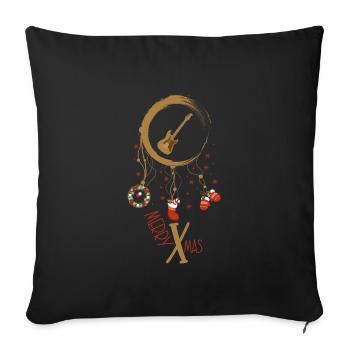 E-Bass Weihnachten Weihnachtstraumfänger - Sofakissenbezug 45 x 45 cm - Schwarz - Vorne