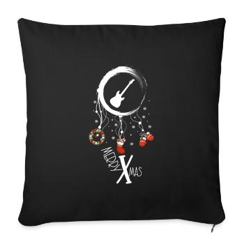 E-Bass Weihnachten Weihnachtstraumfänger - Sofakissenbezug 45 x 45 cm - Schwarz - Vorne