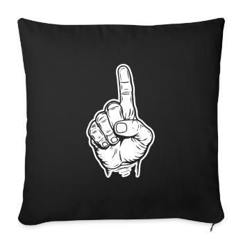 Index - Housse de coussin décorative 45 x 45 cm - noir - Devant