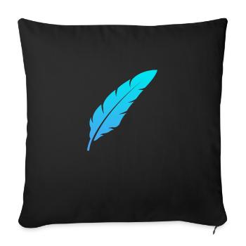 Feather Feeling #4 - Sofakissenbezug 45 x 45 cm - Schwarz - Vorne