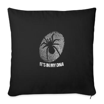 Meme Reptile Design Quote C'est dans mon ADN - Housse de coussin décorative 45 x 45 cm - noir - Devant