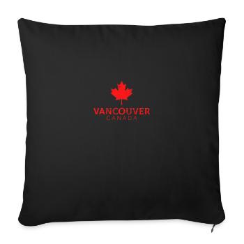 Vancouver Canada flag vancouver - Sofakissenbezug 45 x 45 cm - Schwarz - Vorne