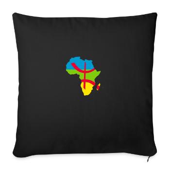 kabyle amazigh flag berber, africa kabyle - Sofakissenbezug 45 x 45 cm - Schwarz - Vorne