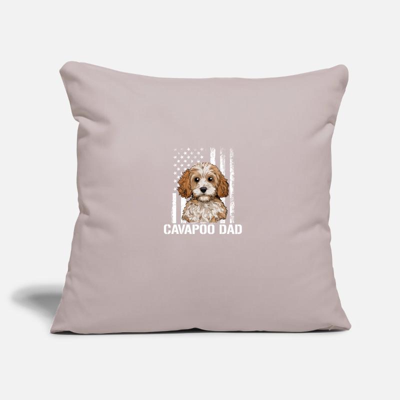 Cavapoo Dog, Cavapoo Sofa pillowcase 17,3'' x 17,3'' (45 x 45 cm)