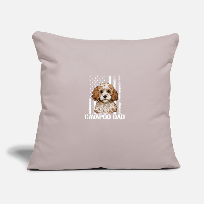 Cavapoo Dog, Cavapoo Sofa pillowcase 17,3'' x 17,3'' (45 x 45 cm)