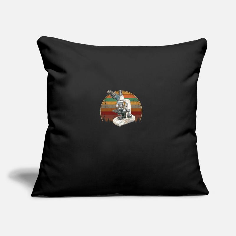 Microscopie Scientifique Biologiste Microscope Housse de coussin décorative 45 x 45 cm