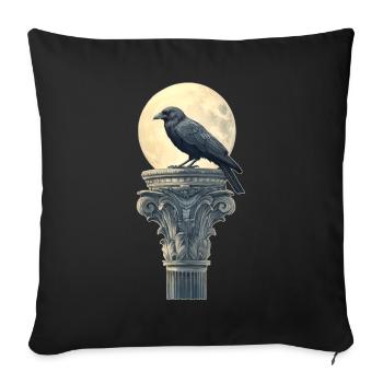 Raven - Sofa pillowcase 17,3'' x 17,3'' (45 x 45 cm) - black - Front
