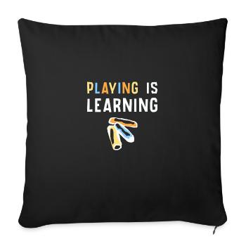 Teacher Teacher Student Professor Gift - Sofa pillowcase 17,3'' x 17,3'' (45 x 45 cm) - black - Front